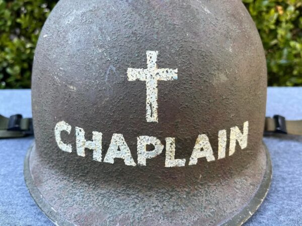 WWII FS/SB  Chaplain helmet - Image 2