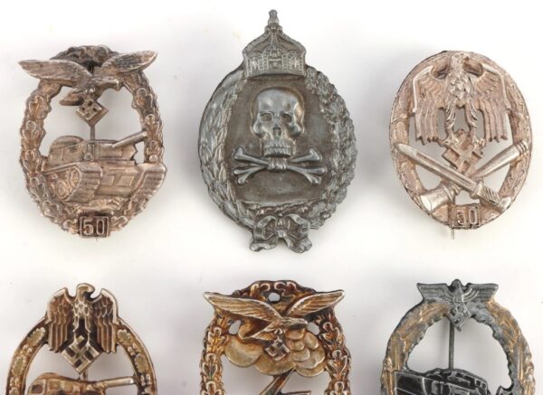 8 WWII GERMAN THIRD REICH BADGES - Image 2