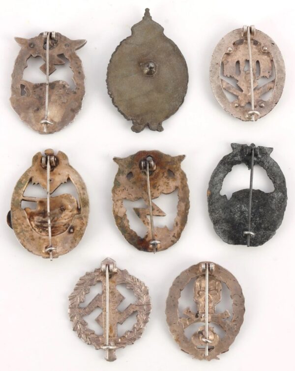 8 WWII GERMAN THIRD REICH BADGES - Image 4